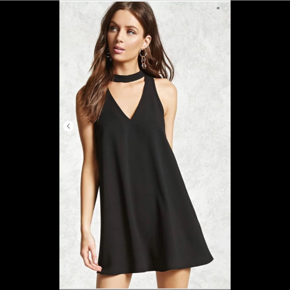 V-Cutout Swing Dress